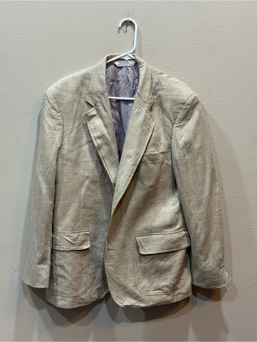 Vintage Lands End Direct Merchant 100% Silk Blazer Jacket